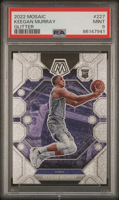2022-23 Panini Mosaic Keegan Murray Glitter #227 card image