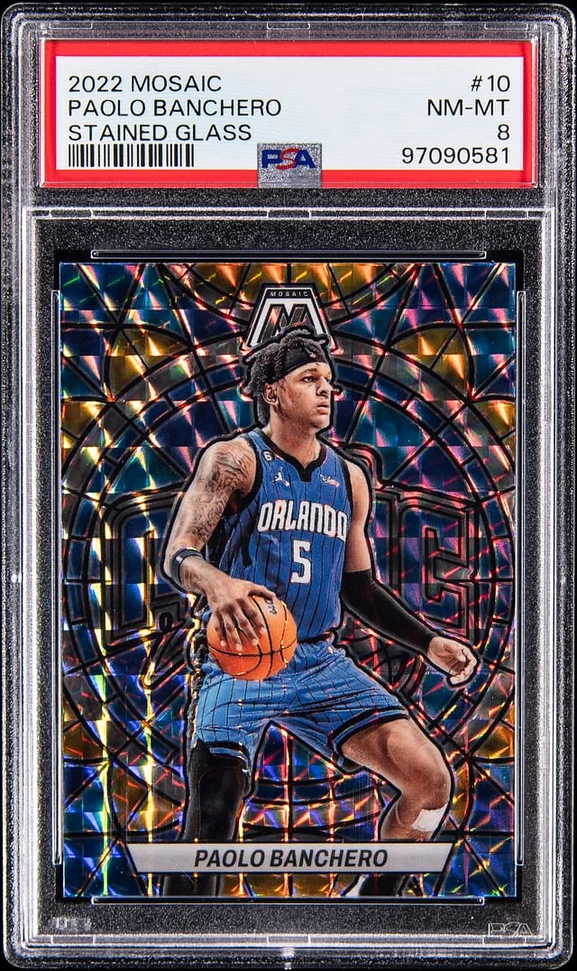 2022-23 Panini Mosaic Paolo Banchero Stained Glass #10 card image