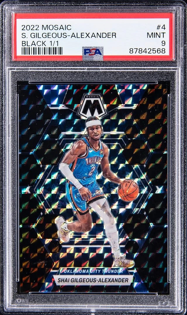 2022-23 Panini Mosaic Shai Gilgeous-Alexander Green #4 card image