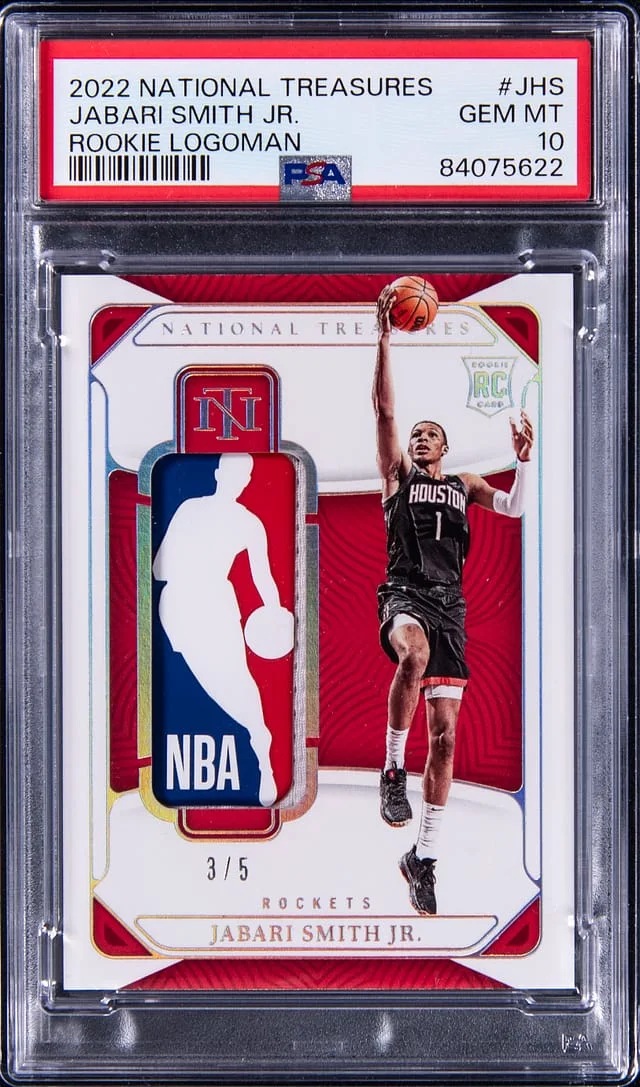 2022-23 Panini National Treasures Jabari Smith Jr. Logoman #RL-JHS card image