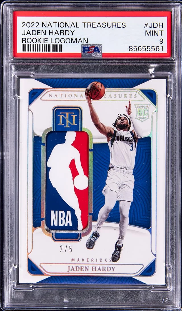 2022-23 Panini National Treasures Jaden Hardy Logoman #RL-JDH card image