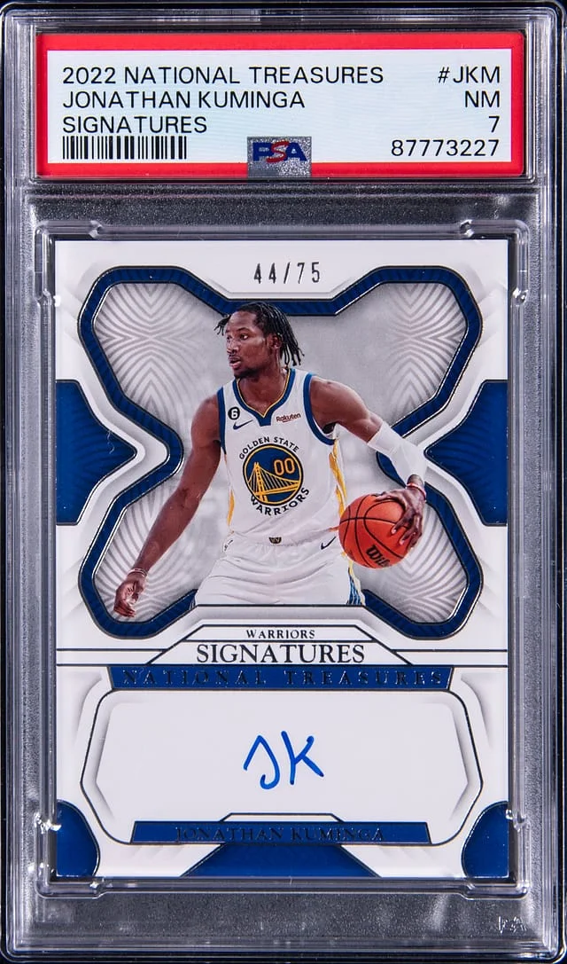 2022-23 Panini National Treasures Jonathan Kuminga Signatures #S-JKM card image
