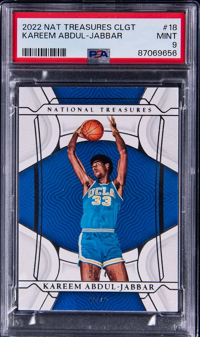 2022-23 Panini National Treasures Kareem Abdul-Jabbar #18 card image