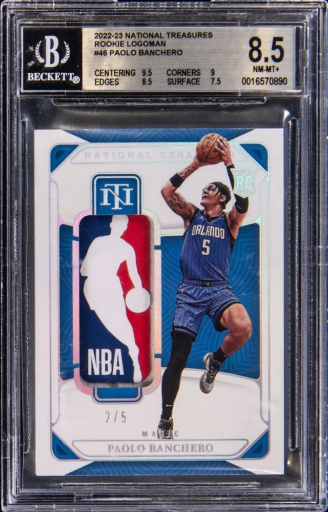 2022-23 Panini National Treasures Paolo Banchero Logoman #RL-POB card image