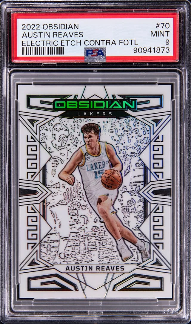 2022-23 Panini Obsidian Austin Reaves Electric Etch Contra FOTL #70 card image