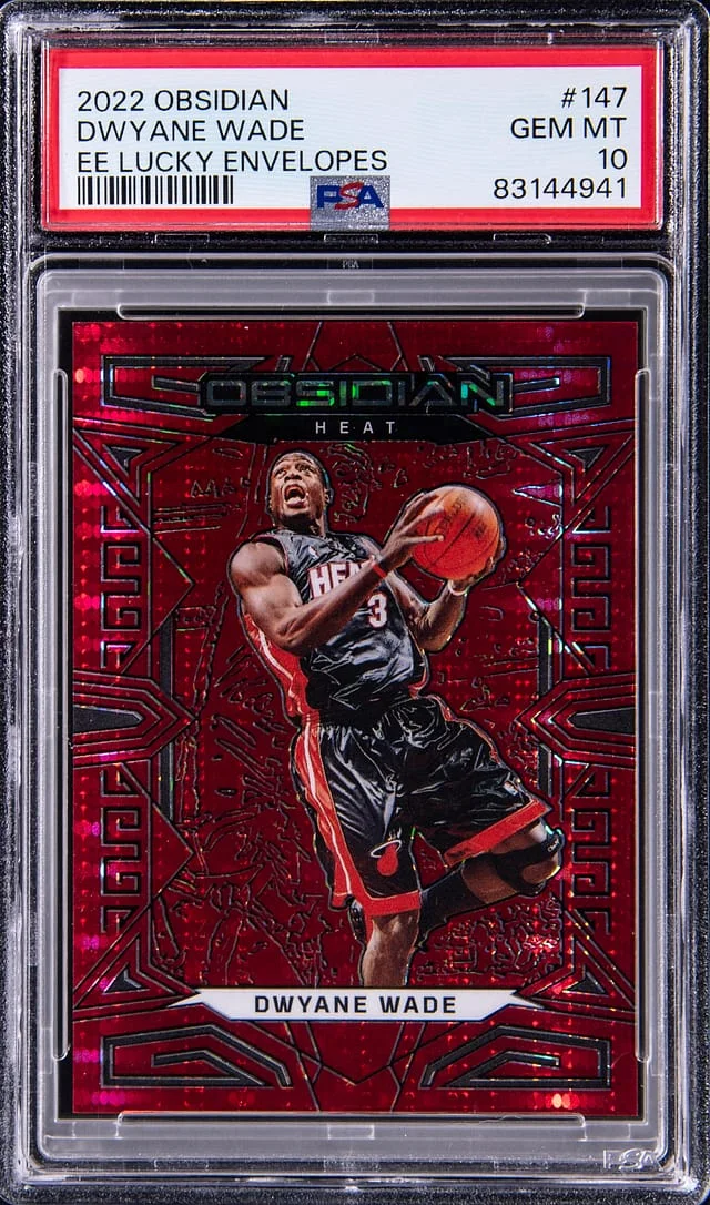 2022-23 Panini Obsidian Dwyane Wade Electric Etch Lucky Envelopes #147 card image