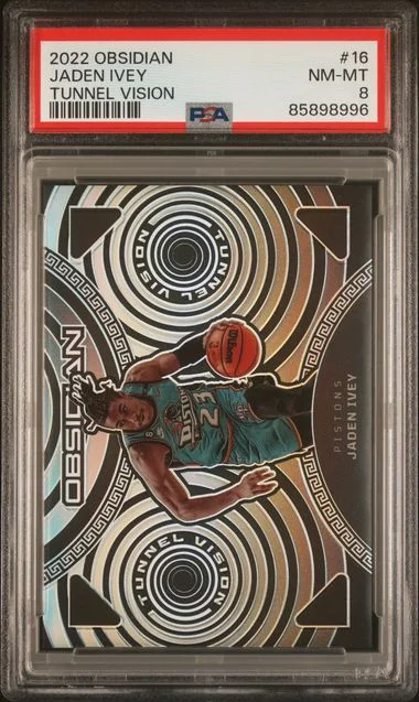 2022-23 Panini Obsidian Jaden Ivey Tunnel Vision #16 card image