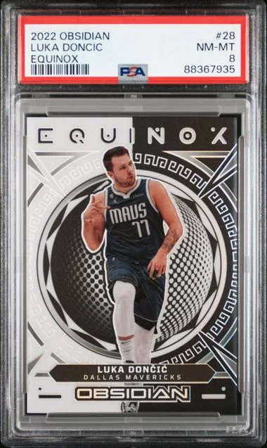 2022-23 Panini Obsidian Luka Doncic Equinox #28 card image