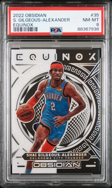 2022-23 Panini Obsidian Shai Gilgeous-Alexander Equinox #35 card image