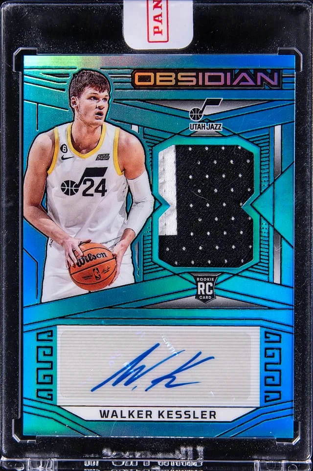 2022-23 Panini Obsidian Walter Kessler Patch Autographs (RPA) Blue #228 card image