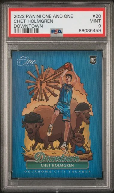 2022-23 Panini One and One Chet Holmgren Downtown #20 card image