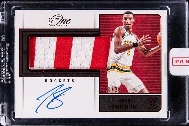 2022-23 Panini One and One Jabari Smith Jr. #RJJ-JSJ card image
