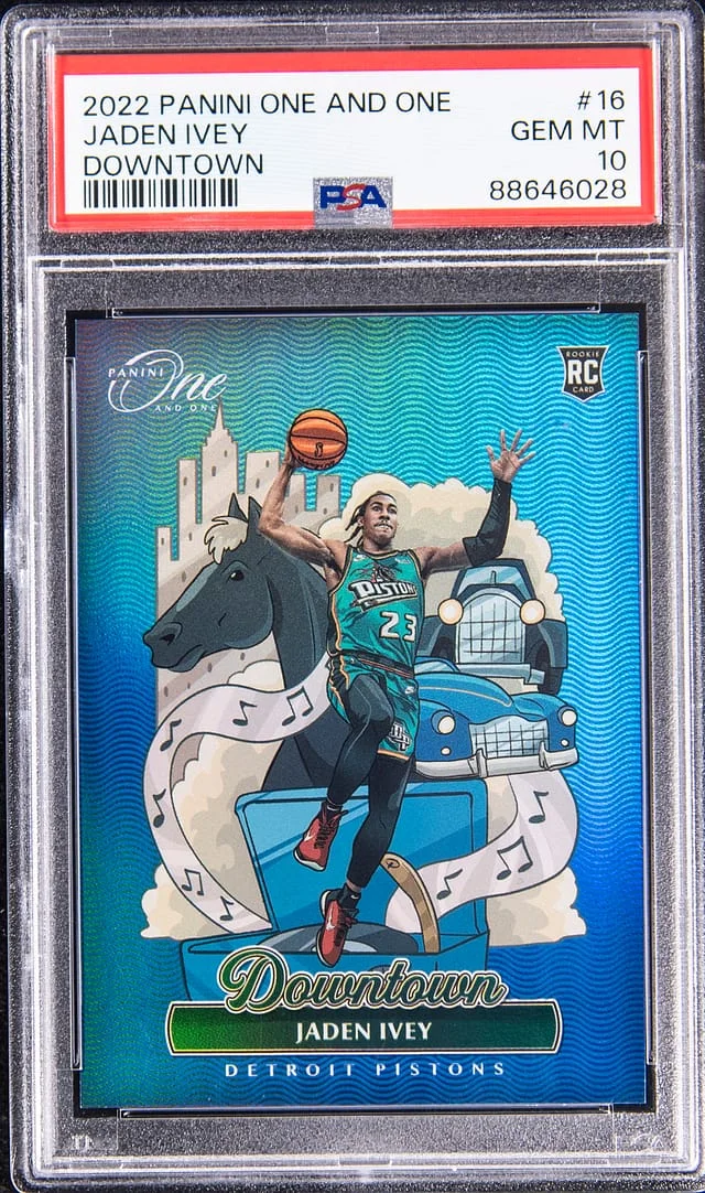 2022-23 Panini One and One Jaden Ivey Downtown #16 card image