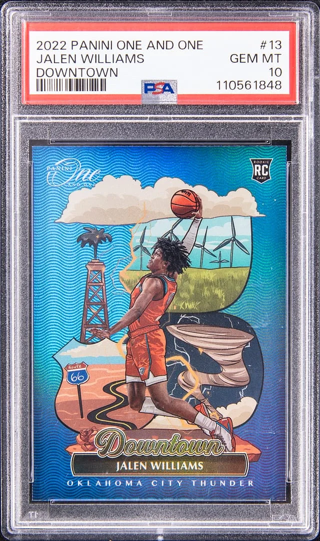 2022-23 Panini One and One Jalen Williams Downtown #13 card image