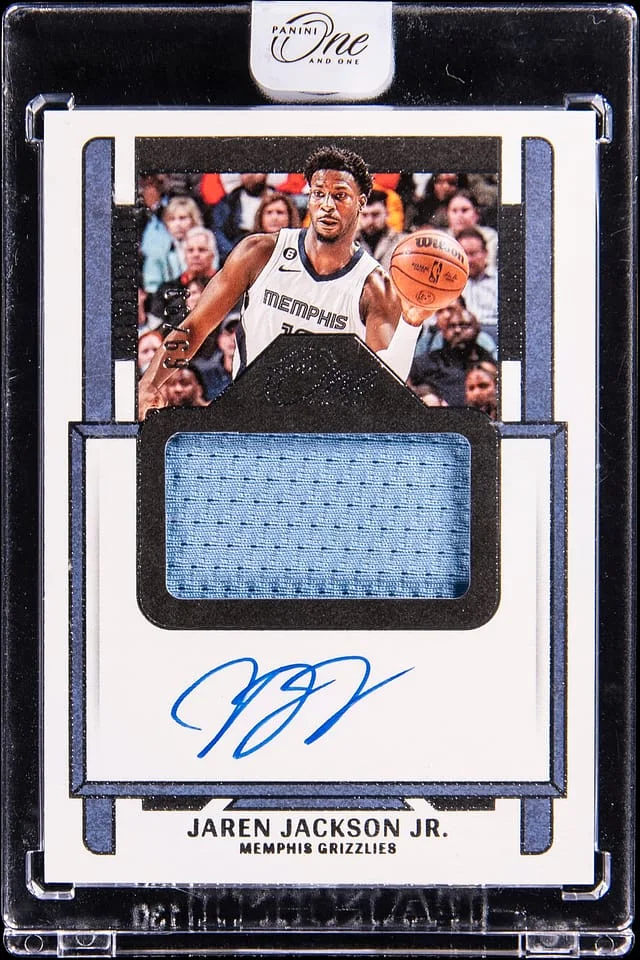 2022-23 Panini One and One Jaren Jackson Jr. Jersey Autographs #JA-JJJ card image