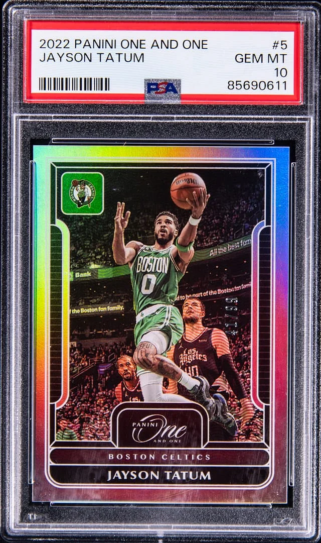 2022-23 Panini One and One Jayson Tatum #5 card image