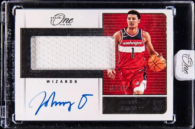 2022-23 Panini One and One Johnny Davis Jumbo Jersey Autographs #RJJ-JDV card image
