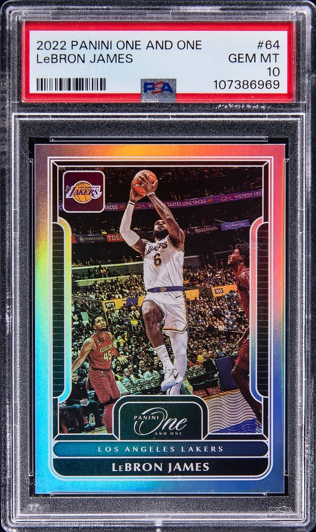 2022-23 Panini One and One LeBron James #64 card image