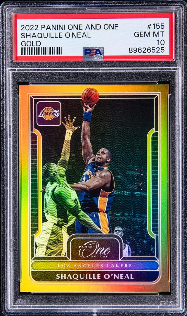 2022-23 Panini One and One Shaquille O'Neal Gold #155 card image