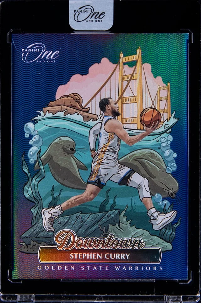 2022-23 Panini One and One Stephen Curry - Panini Encased Downtown #4 card image
