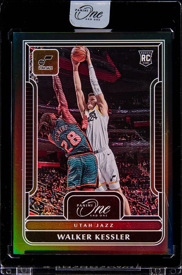 2022-23 Panini One and One Walker Kessler - Panini Encased Green #124 card image
