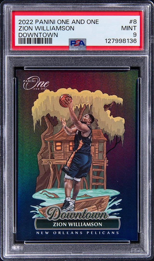 2022-23 Panini One and One Zion Williamson Downtown #8 card image