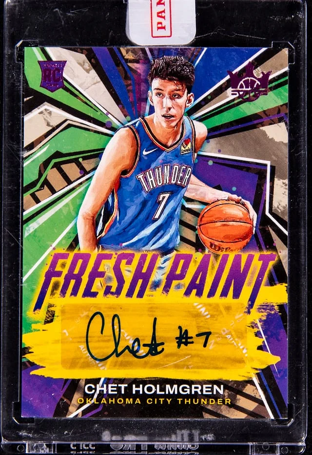 2022-23 Panini Origins Chet Holmgren Fresh Paint Autograph #FP-CHO card image