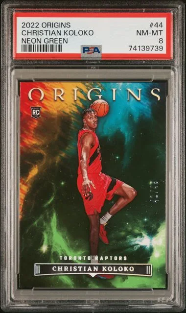 2022-23 Panini Origins Christian Koloko Neon Green #44 card image