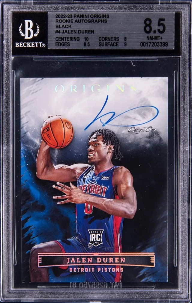 2022-23 Panini Origins Jalen Duren Autographs Black #RA-JDR card image