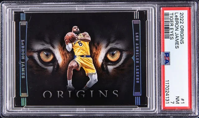 2022-23 Panini Origins LeBron James Tiger Eyes #1 card image