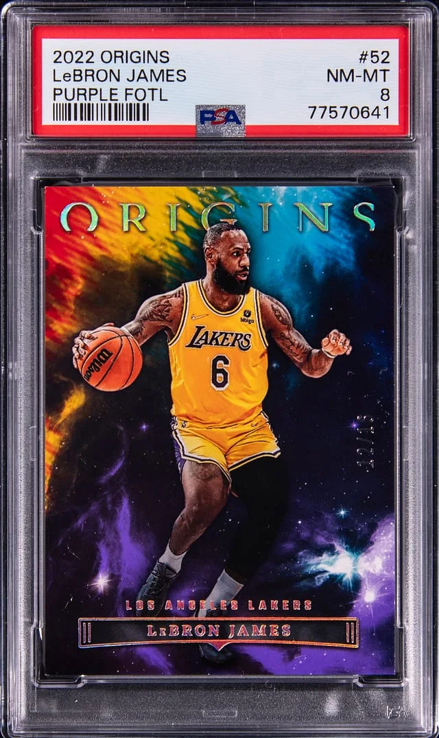 2022-23 Panini Origins LeBron James Purple FOTL #52 card image
