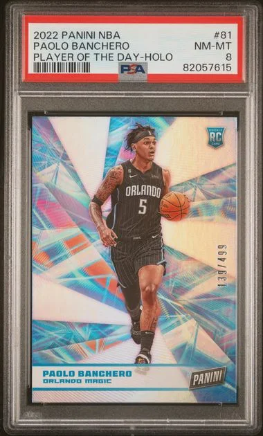 2022-23 Panini Paolo Banchero NBA Player Of The Day Holo #81 card image