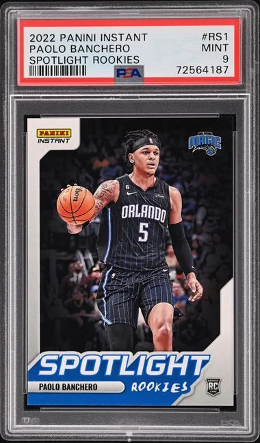 2022-23 Panini Paolo Banchero Instant Spotlight Rookies #RS1 card image