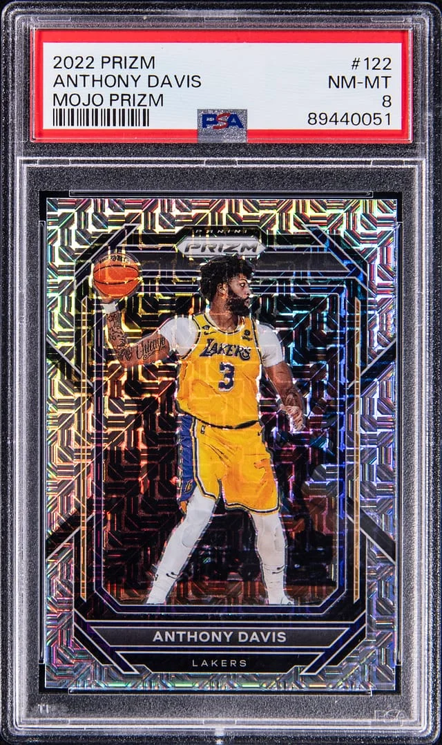 2022-23 Panini Prizm Anthony Davis Mojo Prizm #122 card image