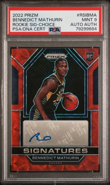 2022-23 Panini Prizm Bennedict Mathurin Signatures Choice #RSI-BMA card image