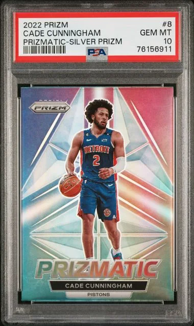 2022-23 Panini Prizm Cade Cunningham Prizmatic #8 card image