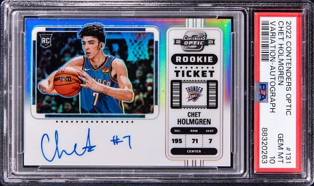 2022-23 Panini Prizm Chet Holmgren Variation Autograph #131 card image