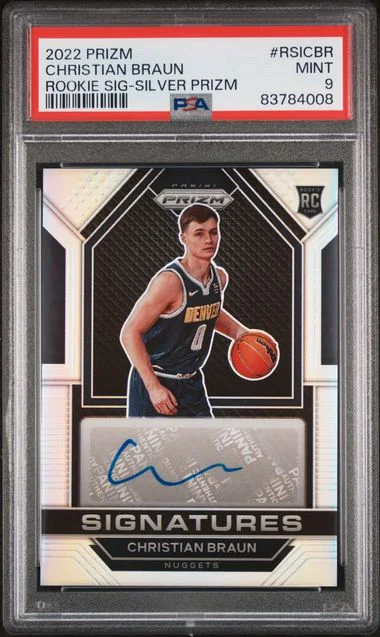 2022-23 Panini Prizm Christian Braun Signatures Silver Prizm #RSIC-BR card image
