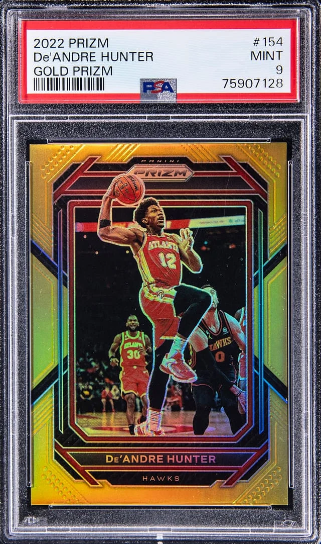 2022-23 Panini Prizm De'Andre Hunter Gold #154 card image