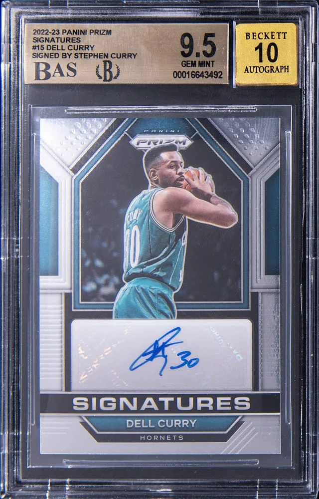 2022-23 Panini Prizm Dell Curry, Signatures #SIG-DCU card image