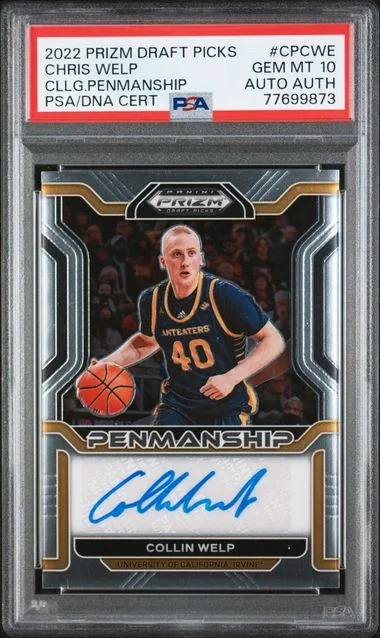 2022-23 Panini Prizm Draft Picks College Penmanship Cpcwe Collin Welp #no-number card image