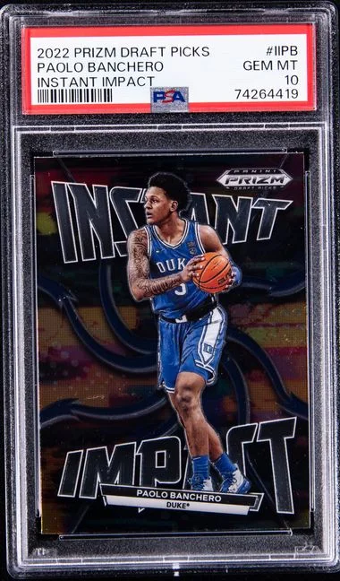 2022-23 Panini Prizm Draft Picks Instant Impact Iipb Paolo Banchero #no-number card image