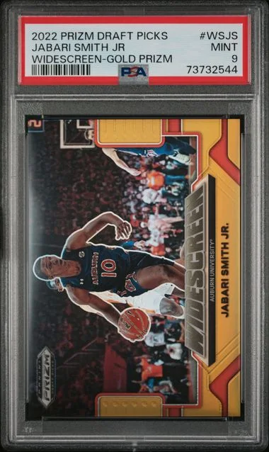 2022-23 Panini Prizm Draft Picks Jabari Smith Jr. Widescreen Gold Prizm #WS-JS card image