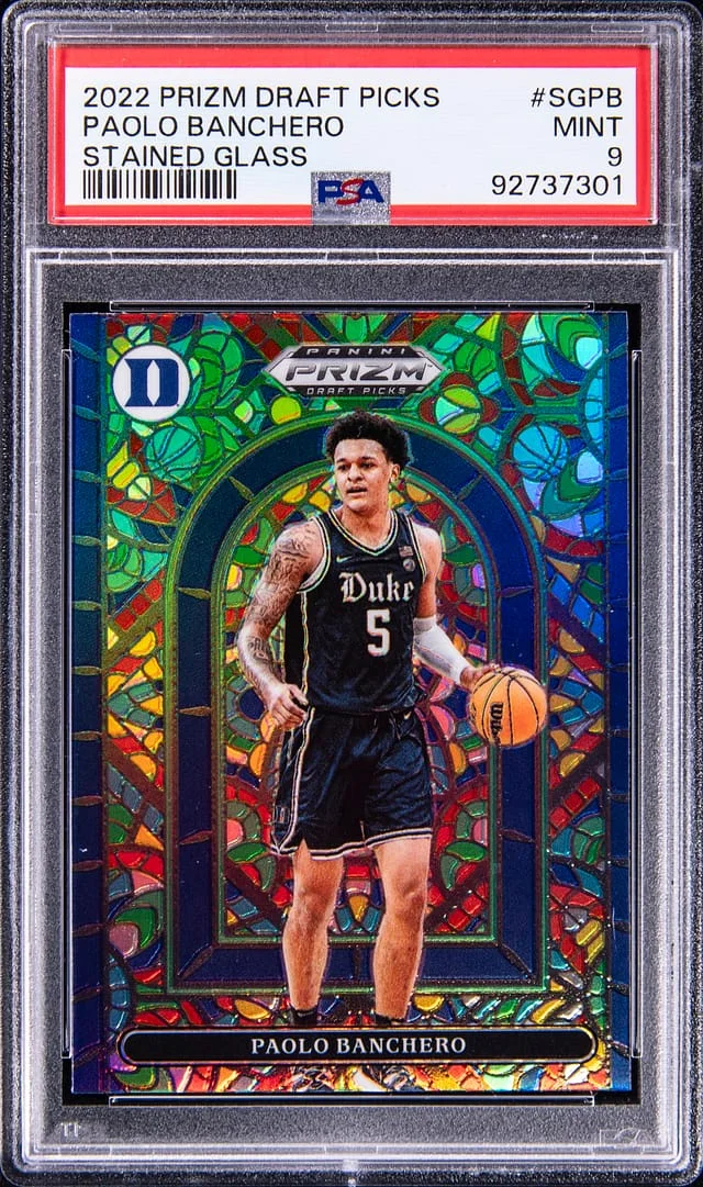 2022-23 Panini Prizm Draft Picks Paolo Banchero Stained Glass #SG-PB card image