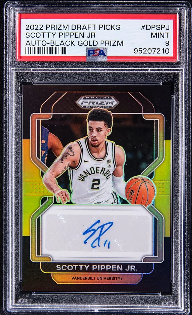 2022-23 Panini Prizm Draft Picks Scotty Pippen Jr. Autograph Black Gold Prizm #DP-SPJ card image