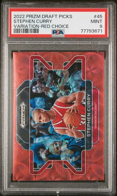 2022-23 Panini Prizm Draft Picks Stephen Curry Blue Prizm #45 card image