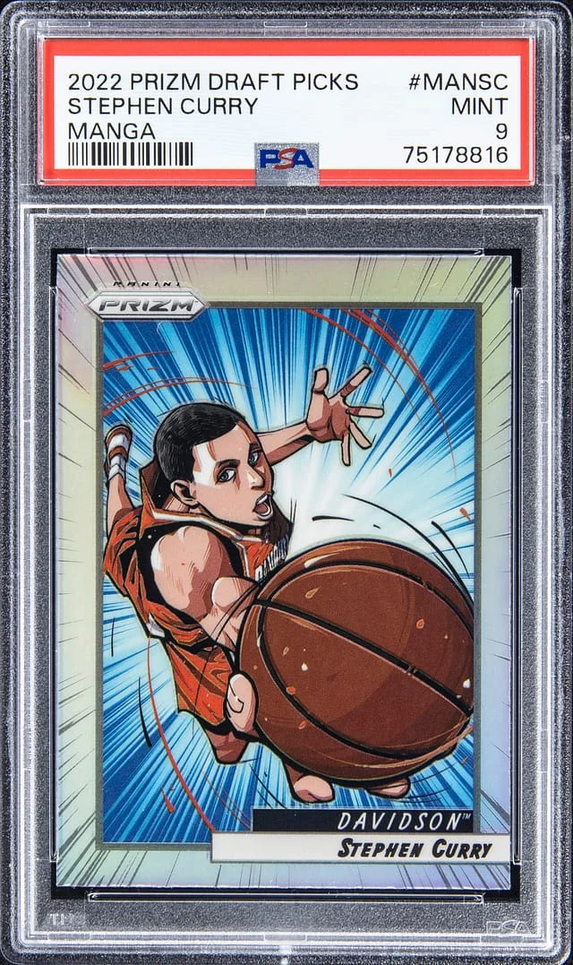 2022-23 Panini Prizm Draft Picks Stephen Curry Manga #MAN-SC card image