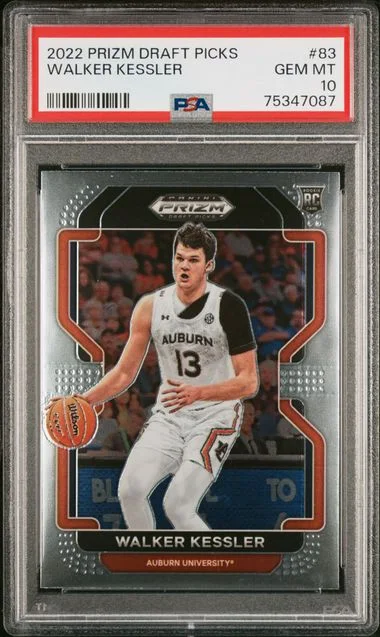 2022-23 Panini Prizm Draft Picks Walker Kessler #83 card image