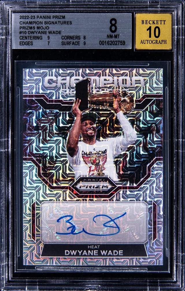 2022-23 Panini Prizm Dwyane Wade Champion Signatures Mojo #CHS-DWY card image