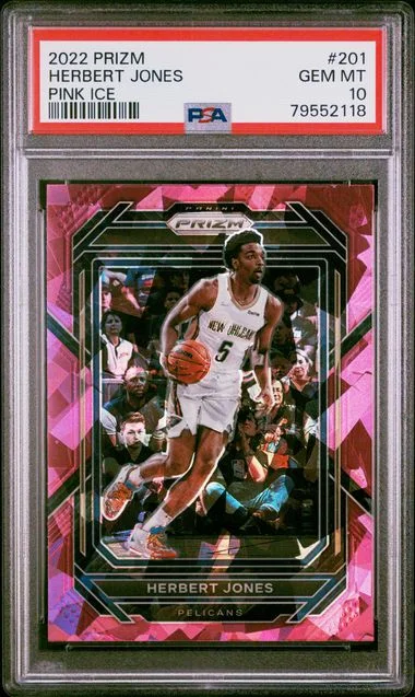 2022-23 Panini Prizm Herbert Jones Pink Ice #201 card image